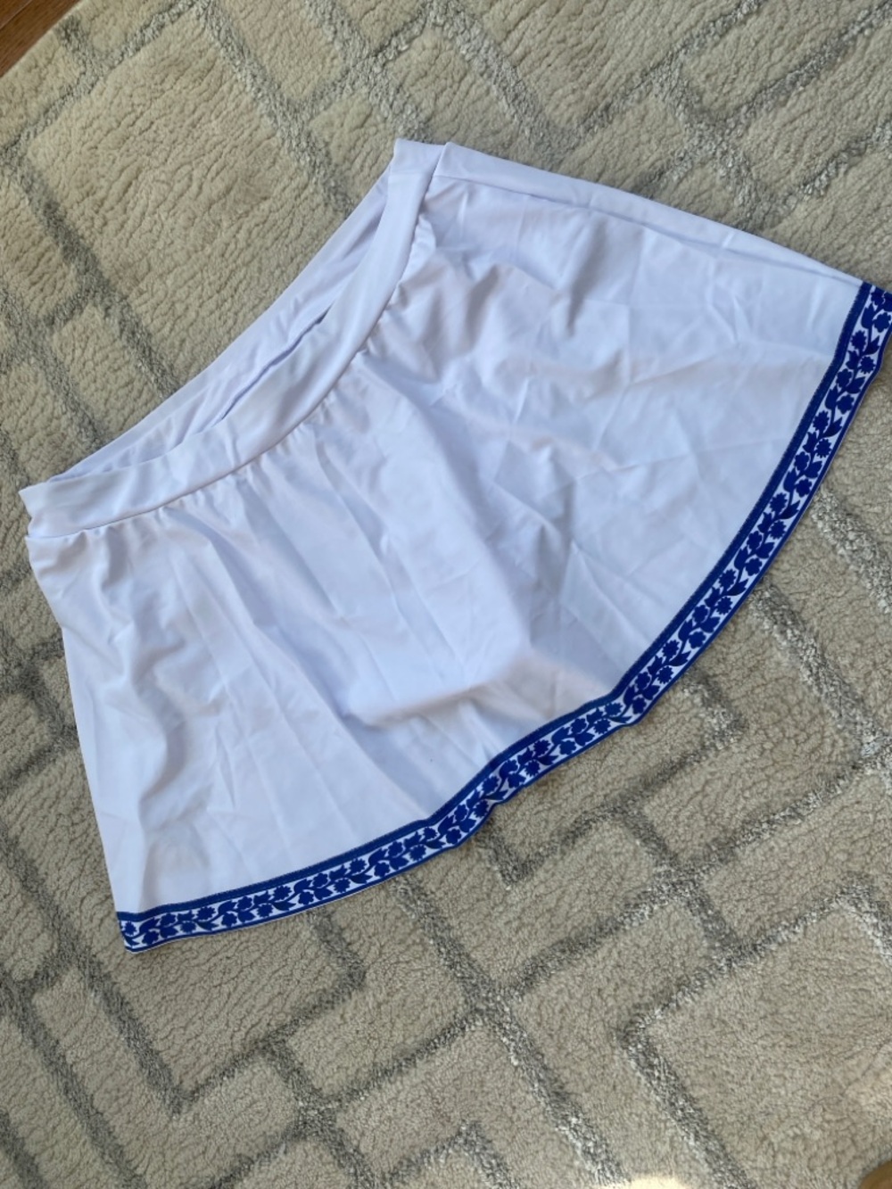 Rotita Blue & White Floral Tankini Set - Tummy Control Swimdress Skort NWOT - Picture 10 of 11